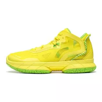 Баскетбольные кроссовки Li Ning Youth Wind Shadow, удобные, амортизирующие, износостойкие, с низким верхом, детские баскетбольные кроссовки, желто-зеленые, YKBT060-7 39