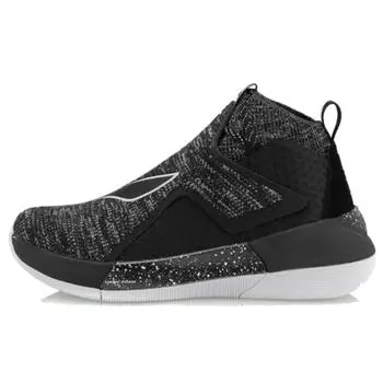 Баскетбольные кроссовки Li Ning Yu Shuai 12 с нескользящей подошвой, легкие, высокие, мужские, черные, белые, ABAN025-3 39