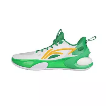 Баскетбольные кроссовки Li Ning Yu Shuai 17 Low CBA Series Shock Absorbation Low Top мужские кроссовки зеленые белые желтые ABAT127-12 39