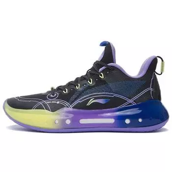 Баскетбольные кроссовки Li Ning Yu Shuai 14 Low Orlando Twilight мужские кроссовки черные синие фиолетовые ABAR123-20 41