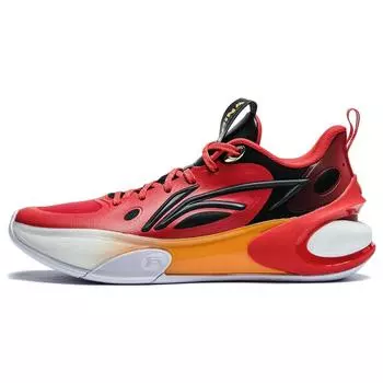 Баскетбольные кроссовки Li Ning Yu Shuai 17 Low, удобные, универсальные, прочные, низкие, мужские, ярко-неоновые, темно-ночно-черные, ABAT127-8