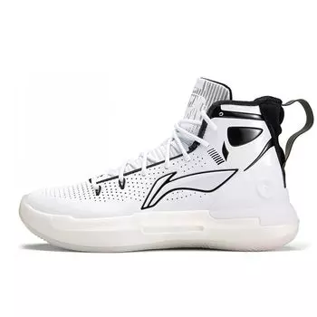 Баскетбольные кроссовки Li Ning Yu Shuai 13 с амортизацией, противоскользящие, износостойкие, высокие, белые, мужские, Warrior ABAP075-8 40