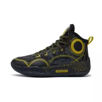 Баскетбольные кроссовки Li Ning Yu Shuai 14 с высоким верхом, детские баскетбольные кроссовки, черные YKBR072-3 36