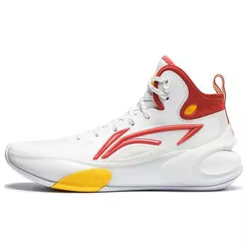 Баскетбольные кроссовки Li Ning Yu Shuai 17, удобные, универсальные, прочные, среднего размера, мужские, белые, красные, ABAT043-16 39
