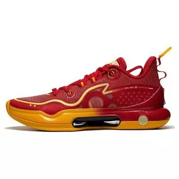 Баскетбольные кроссовки Li Ning Yu Shuai Evolution Low Away Team Fabric Durable Breathable Low Top Bright Neon Men ABAS161-6 43