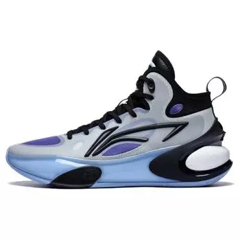 Баскетбольные кроссовки Li Ning Yu Shuai 17 Shock Absorbing Anti-Slip Mid-Top мужские кроссовки Black Gray ABAT043-2 41