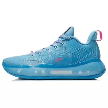 Баскетбольные кроссовки Li Ning Yu Shuai 14 Low Anti-Slip Durable Support Rebound мужские кроссовки Moon-White Blue ABAR123-7 40