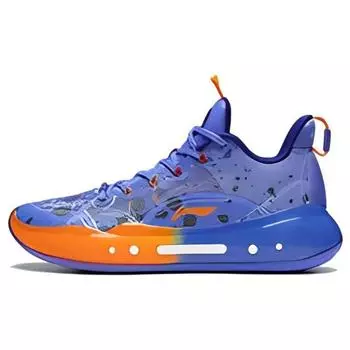 Баскетбольные кроссовки Li Ning Yu Shuai 14 с низким уровнем амортизации, противоскользящие, износостойкие, мужские, кроссовки Gulf-Blue Rowing-Blue ABAR123-35 41