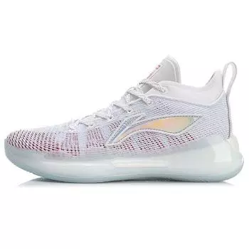 Баскетбольные кроссовки Li Ning Yu Shuai 13 Mid мужские кроссовки белые красные ABAQ013-81 41