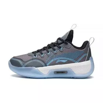 Баскетбольные кроссовки Li Ning Yu Shuai Low с противоскользящими амортизирующими свойствами, детские кроссовки Shadow-Gray Thunder-Gray YKBS058-5 41