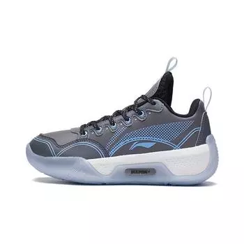Баскетбольные кроссовки Li Ning Yu Shuai Low Lightweight High Resilience Детские баскетбольные кроссовки Серо-синие YKBS058-15 42