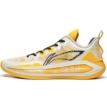 Баскетбольные кроссовки LiNing Blade 3 V2 Dream Rebound Support Balance Low Top для мужчин, кроссовки Off-White ABAT073-7 42