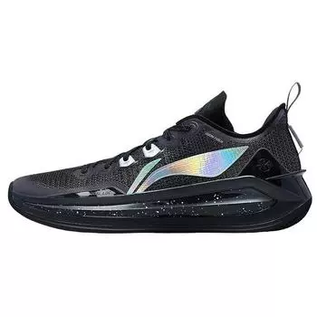 Баскетбольные кроссовки LiNing Blade 3 V2 Obsidian Fabric с амортизацией, нескользящие, легкие, с отскоком, низкие, унисекс, черные ABAT057-19 39