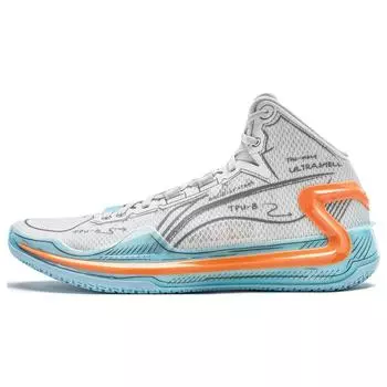 Баскетбольные кроссовки LiNing Blade 4 Manuscript, удобные, прочные, нескользящие, амортизирующие, с низким верхом, унисекс, светло-серые, ABAT095-4 36