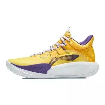 Баскетбольные кроссовки LiNing Sonic 9 Low Youth, детские кроссовки Spectrum-Yellow ABPR053-4 37.5