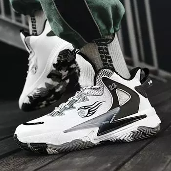 Баскетбольные кроссовки Mandarin duck для мальчиков и девочек, учеников начальной и средней школы, большие детские армейские ботинки, кожаные кроссовки, кеды, ба 35