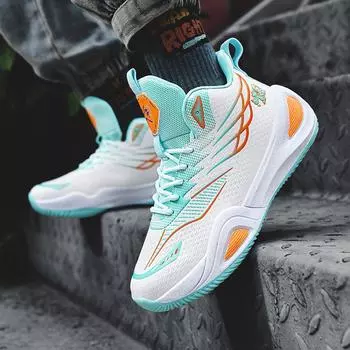 Баскетбольные кроссовки Mandarin duck мужские 2024 осень и зима новые дышащие спортивные кроссовки для молодых студентов актуальная игровая обувь 35