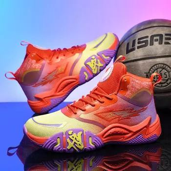 Баскетбольные кроссовки Mandarin duck, новые тенденции для учеников средних школ, спортивная обувь с высоким берцем, молодежная спортивная обувь для мужчин 35