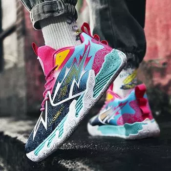 Баскетбольные кроссовки Mandarin duck, новые тенденции для учеников средних школ, спортивная обувь с высоким берцем, молодежная спортивная обувь для мужчин 35