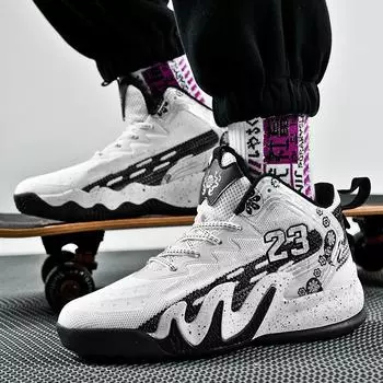 Баскетбольные кроссовки мужские летние 2024 года новые спортивные дышащие армейские ботинки для учеников начальной и средней школы молодежные кроссовки 35