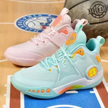 Баскетбольные кроссовки мужские летние дышащие сетчатые повседневные спортивные кроссовки молодежные нескользящие амортизирующие кроссовки для бега большого размера 35