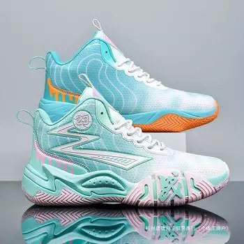 Баскетбольные кроссовки мужские летние сетчатые дышащие нескользящие износостойкие амортизирующие легкие студенческие кроссовки mandarin duck спортивные ботинки с высоким берцем 35