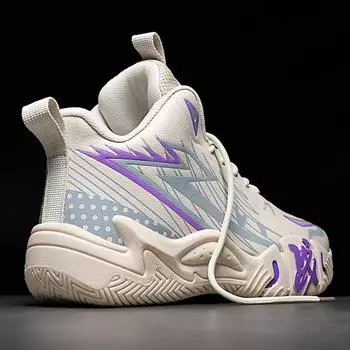 Баскетбольные кроссовки мужские новые кроссовки для средней школы с высоким верхом для цементного пола для учеников средней школы кроссовки для детей 35