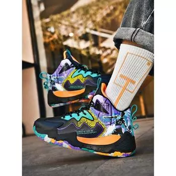 Баскетбольные кроссовки мужские новые студенческие профессиональные боевые высокие кроссовки молодежные беговые кроссовки баскетбол 35