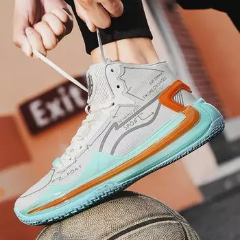 Баскетбольные кроссовки мужские трение будет звенеть острым краем 4 поколения, чтобы помочь закрепить настоящие боевые кроссовки отскок студентов 39