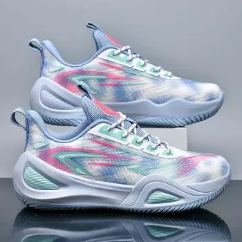 Баскетбольные кроссовки мужские высокого качества для тренировок на открытом воздухе, удобные кроссовки мужские 2025 новые баскетбольные ботинки для подростков для мужчин 35 розовый