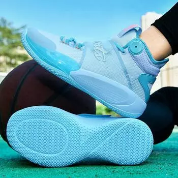 Баскетбольные кроссовки Sonic 9 Ультралегкие резиновые кроссовки с пластиковой подошвой для мальчиков Игровые ботинки Velcro Daddy Кроссовки для бега 36