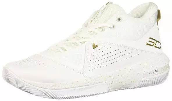 Баскетбольные кроссовки UNDER ARMOR SC Three Zero 4 3023917 BK Bash Stephen Curry WHT/WHT/MGD (Белый/27.5/Мужской)