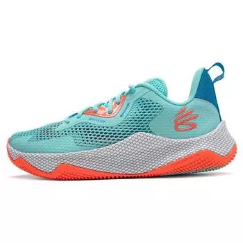 Баскетбольные кроссовки Under Armour Hovr Splash 3 Curry Trendy Round Toe Lace-Up с защитой от ударов, нескользящие, износостойкие, с низким верхом, унисекс 3026275-402 45