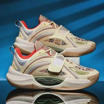 Баскетбольные кроссовки унисекс с нескользящей подошвой и амортизацией: Легкие, с мягкой подошвой, дышащей сеткой, светящиеся студенческие спортивные армейские ботинки 36 хлопок конфеты