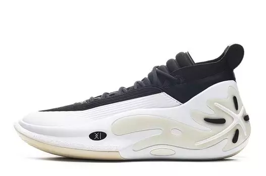Баскетбольные кроссовки WAY OF WADE 11 средней высоты, белые, черные [Li-Ning], мужские, 26,5 см