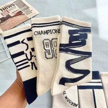Баскетбольные носки средней длины унисекс — дышащие, впитывающие пот, стильные, универсальные 2