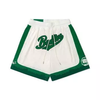 Баскетбольные шорты Li Ning Anti-Five Series с цветным принтом в виде букв, мужские шорты белого и зеленого цвета AAPS493-1 XXL