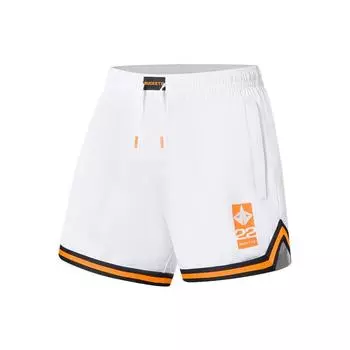 Баскетбольные шорты Li Ning Sports серии Color Block Striped Straight Leg Basketball Shorts Men Shorts White AAPS061-3 XL