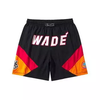 Баскетбольные шорты Li Ning Wade Series с цветным принтом и буквами, мужские черные AAPQ379-1 L