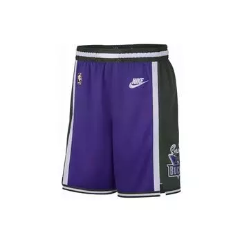 Баскетбольные шорты Nike Milwaukee Bucks NBA Dri-Fit Classic Color Block с мультяшным принтом, мужские шорты темно-фиолетового цвета DO9507-504 XL
