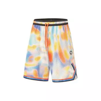 Баскетбольные шорты серии Li Ning Basketball, быстросохнущие, дышащие, мужские, многоцветные, AAPU111-5 S