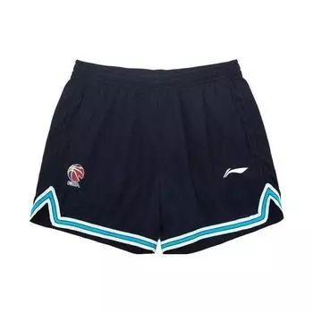 Баскетбольные тренировочные брюки Li Ning CBA Series, однотонные, в полоску, дышащие, мужские, черные AAPS027-1 M