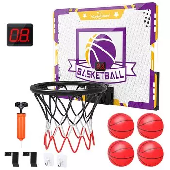 Баскетбольные ворота EagleStone Basketball Автоматическая звуковая дверь Стена 4 Клей для внутренней и наружной противоударной сборки Удобный спортивный Новый день рождения