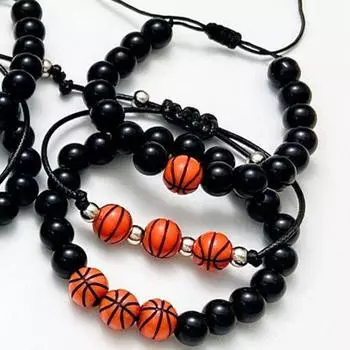 Баскетбольный браслет из бисера Мужские струны Аксессуары