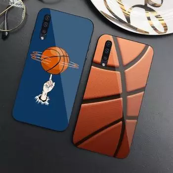 Баскетбольный чехол для телефона Samung A32 A51 A52 NOTE 10 20 S10 S20 S21 S22 Pro Ultra Black PC Glass Phone Cover Samsung S22