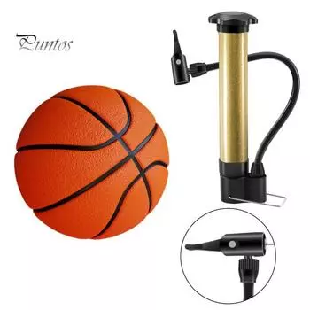 Баскетбольный футбольный воздушный насос высокого давления, универсальный компактный размер, портативный, широко используемый накачиватель велосипедных шин, ручной воздушный насос золотистый