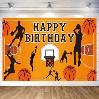 Баскетбольный гобелен на день рождения Баскетбольный гобелен на день рождения Фотоплакат на день рождения Баскетбольный фотофон на день рождения Гобелен на день рождения