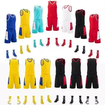 Баскетбольный костюм, мужской трикотаж, студенческий летний игровой тренировочный спортивный спортивный детский жилет, баскетбольный костюм 3XS белый