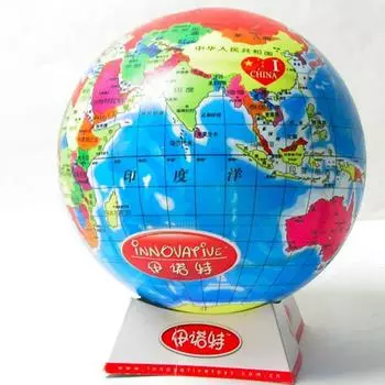 Баскетбольный мяч для детей Inote Earth, ракетка 8,5 дюймов, детский познавательный мяч, наполненный воздушными шарами, игрушки