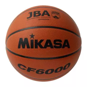 Баскетбольный мяч MIKASA, сертифицированный Японской баскетбольной ассоциацией, 6, рабочий, высокий, юниорский, специальный, натуральная кожа, коричневый, CF6000, рекомендуемый внутренний коричневый